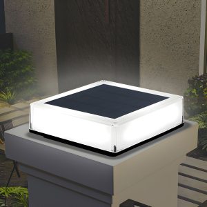 GRA51481 Modern Simple Plastic Pillar Lamp Geometry Shape Pillar Light for Outdoor